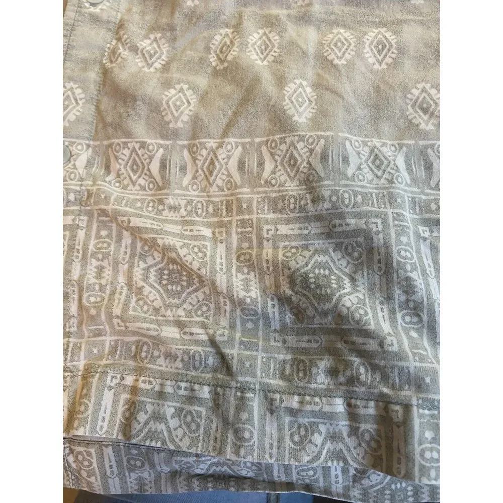 Men's The North Face Tropical Print Short‎ Sleeve Button Down Shirt-Size L